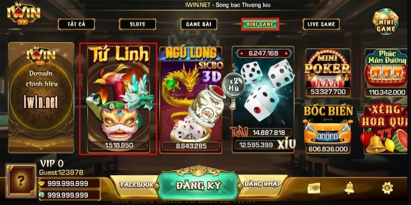 Lợi ích khi chơi Tứ Linh iwin